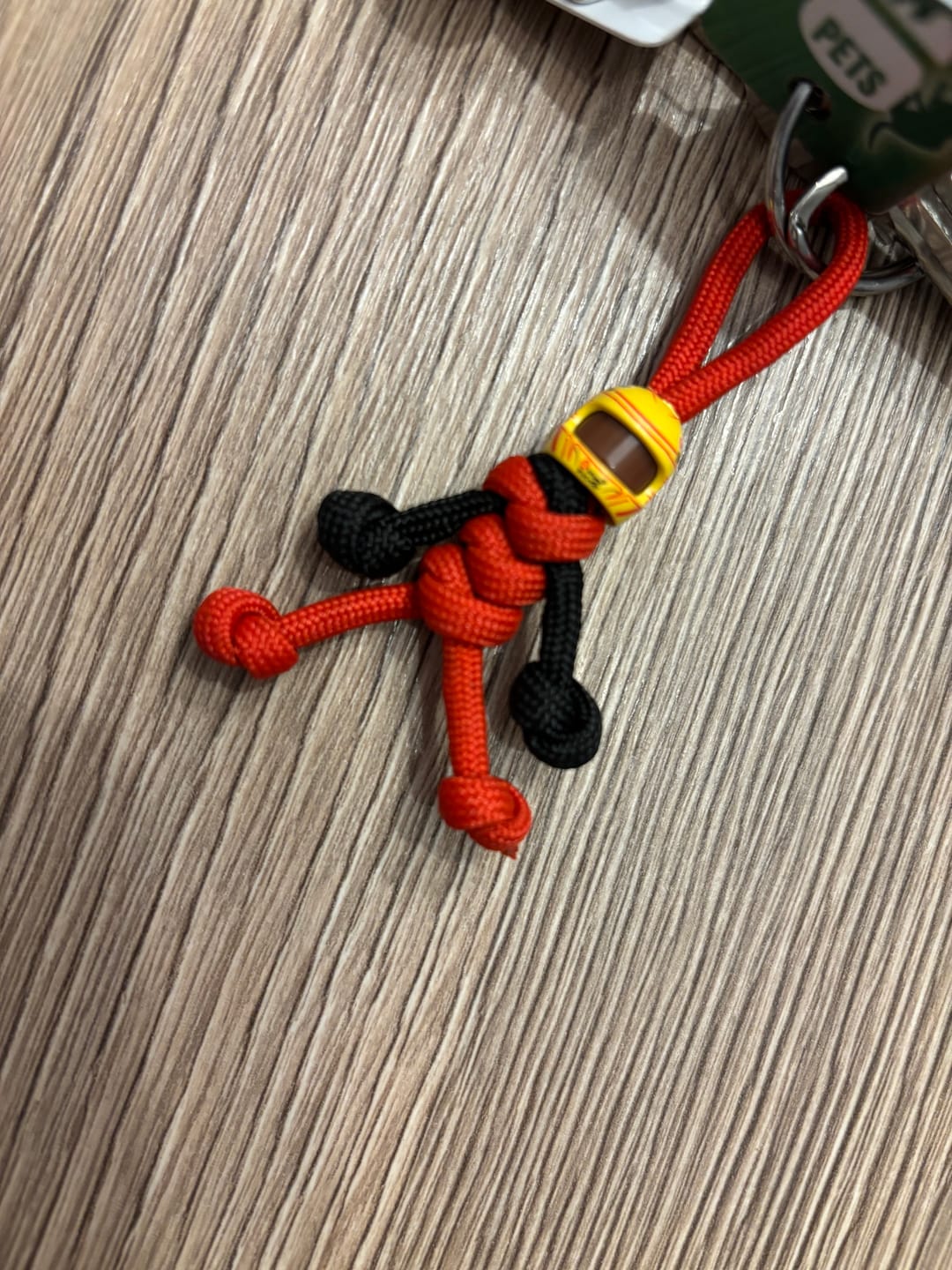 Customer photo review of LH FER 2025 Racing Paracord Buddy Keychain