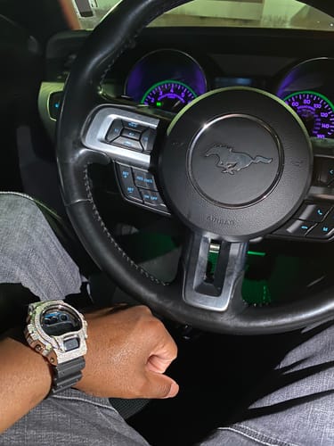 Customer photo review of 4.25 Carat Moissanite Iced Out G Shock Watch