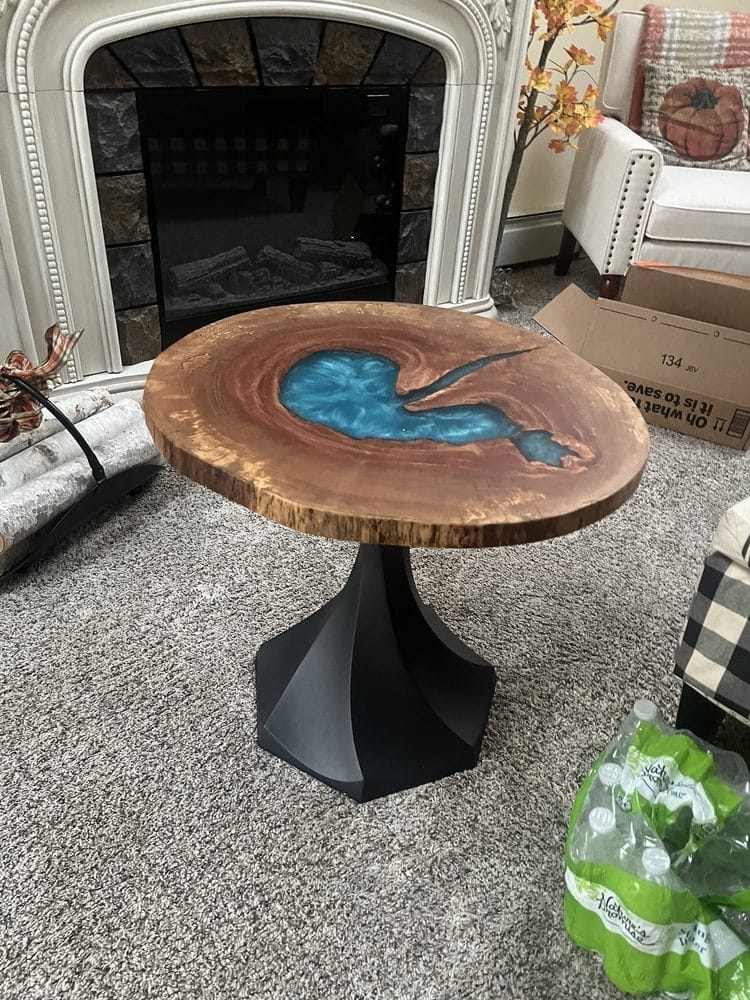Customer photo review of End Table Base 217 Lithe 20H Modern Tulip Design