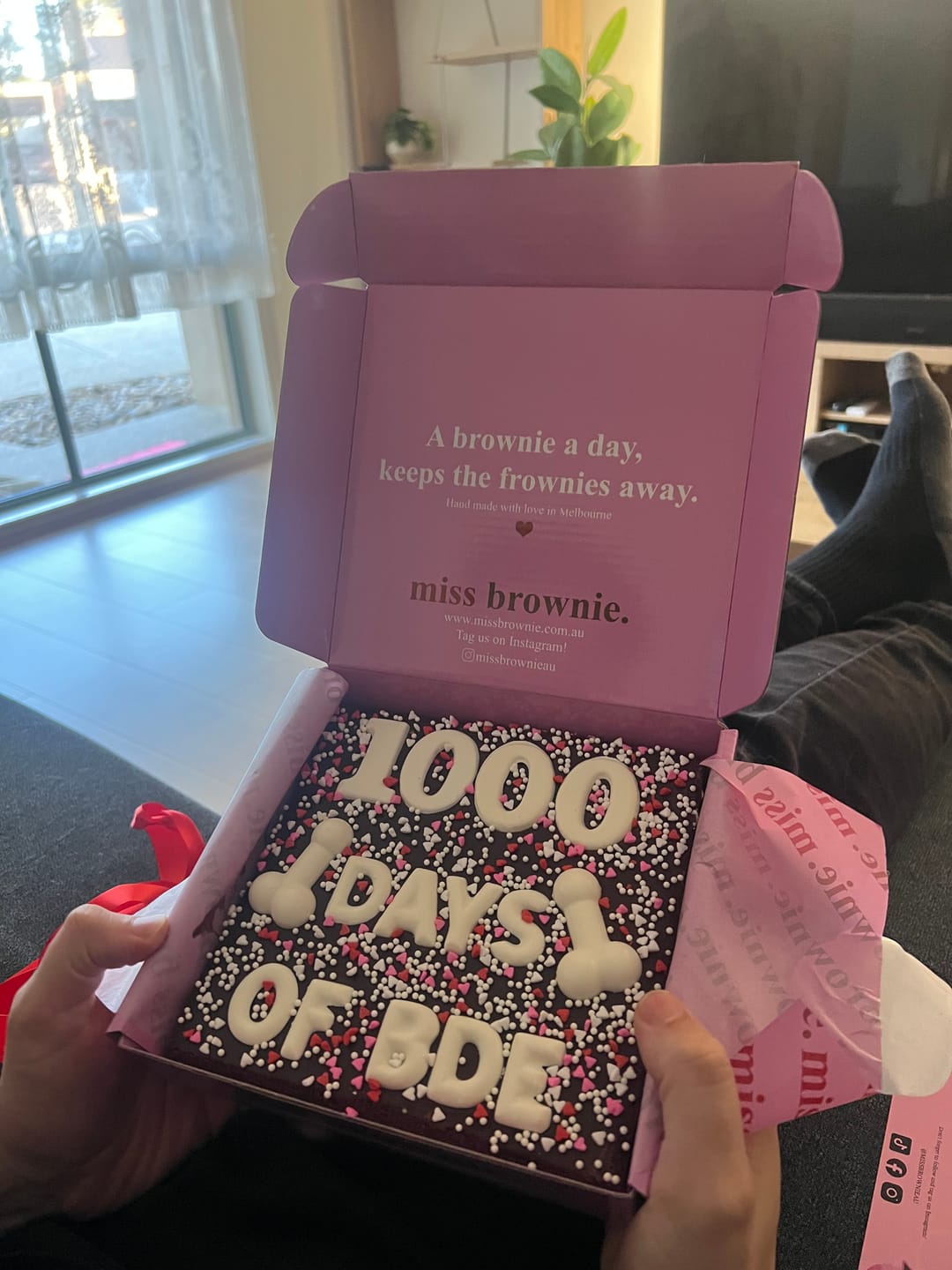 Customer photo review of Mini Custom D!ck Brownie