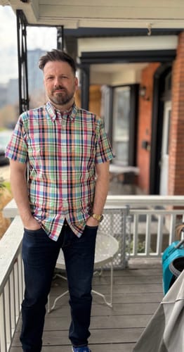 Janet K. review of Men's Multi coloured Check Shirt- CK-61 - UP TO 5XL image 1 out of 2