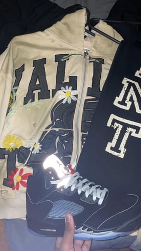 Customer photo review of Vale Forever Bone Garden Zip Up Hoodie