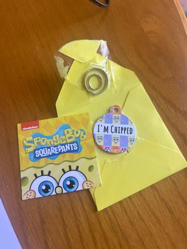 Customer photo review of ID Tag - Spongebob