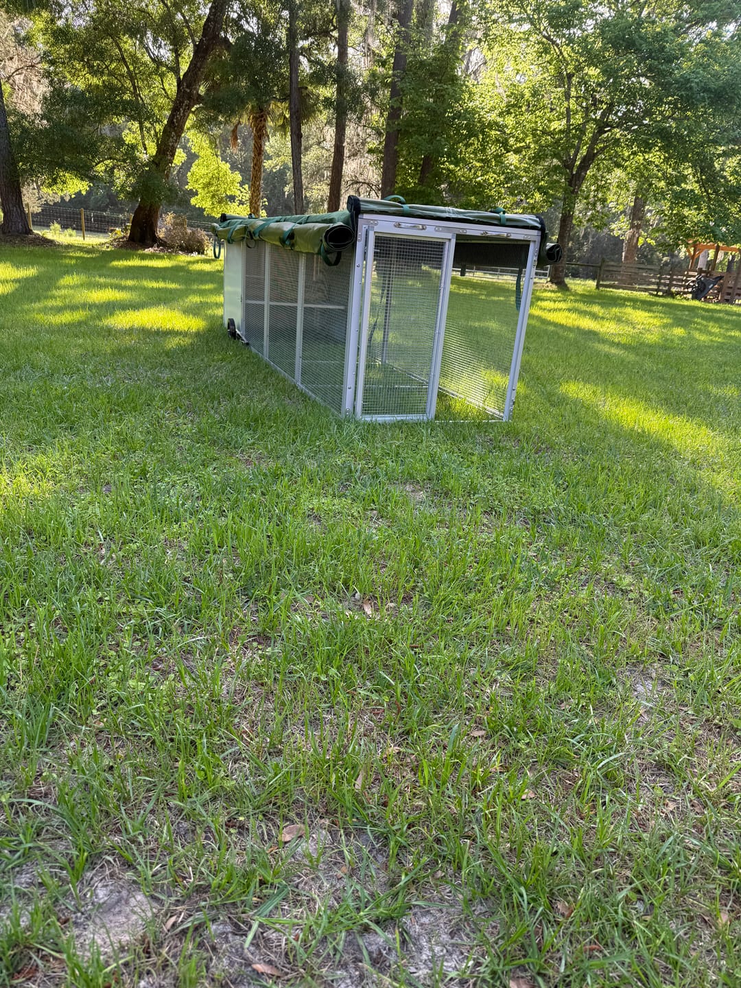 Customer photo review of Galvanised Mesh Floor for Chicken Coop