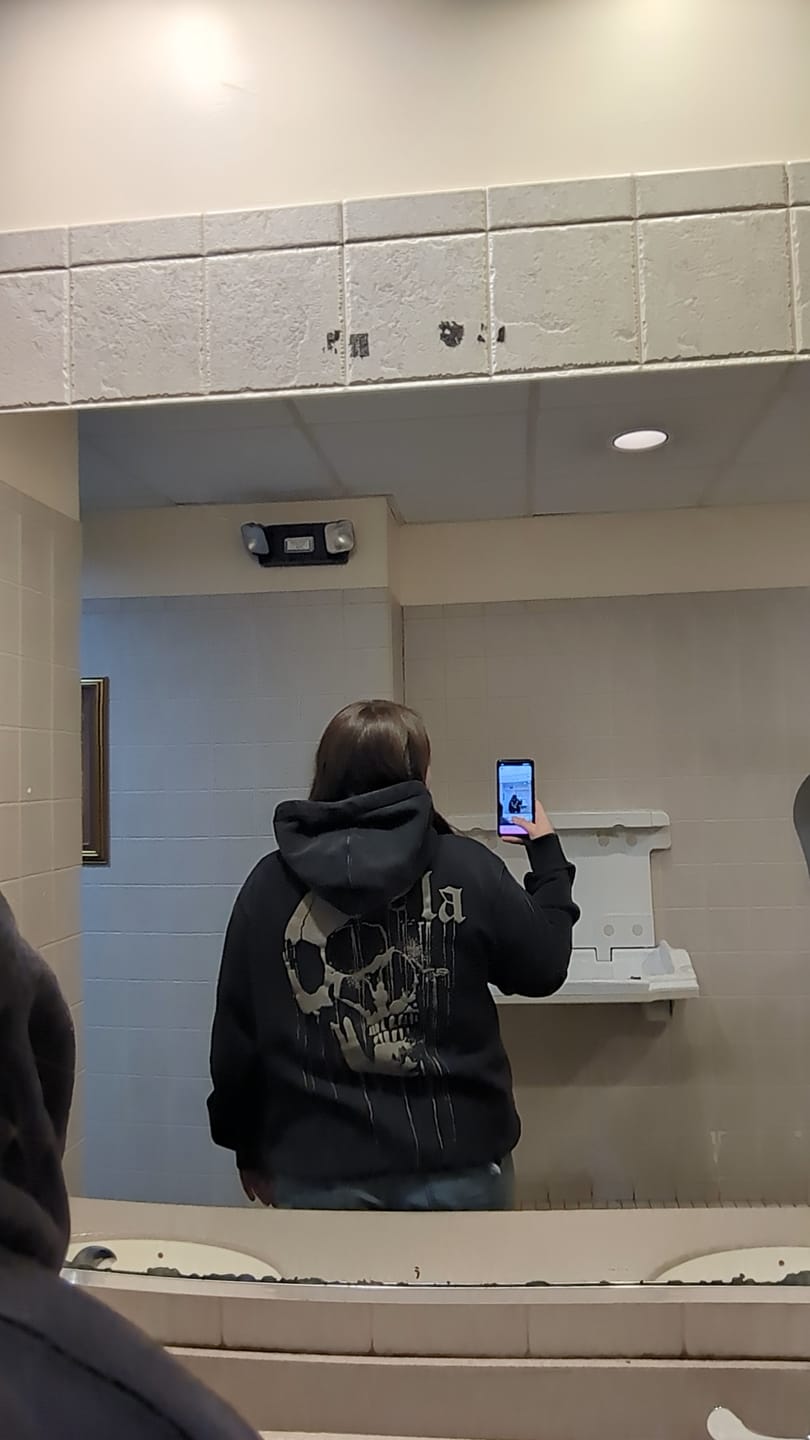 Customer photo review of 551 - Drippy Skull Hoodie