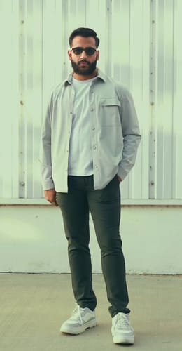 Customer photo review of Hyperflex Work Shacket