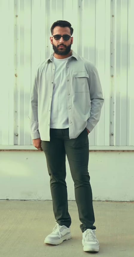 Customer photo review of Hyperflex Work Shacket