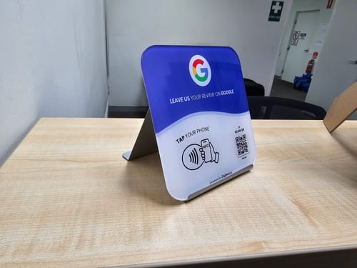 Customer photo review of Google Reviews - Plate