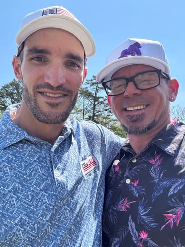 Customer photo review of Grape Ape Hat