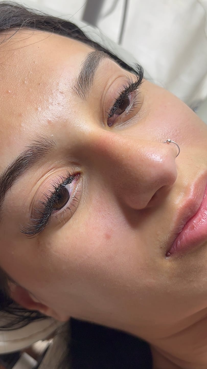 Customer photo review of Mixed Volume Lashes