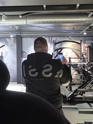 Customer photo review of BIG MASSIVE HOODIE GREY ON BLACK