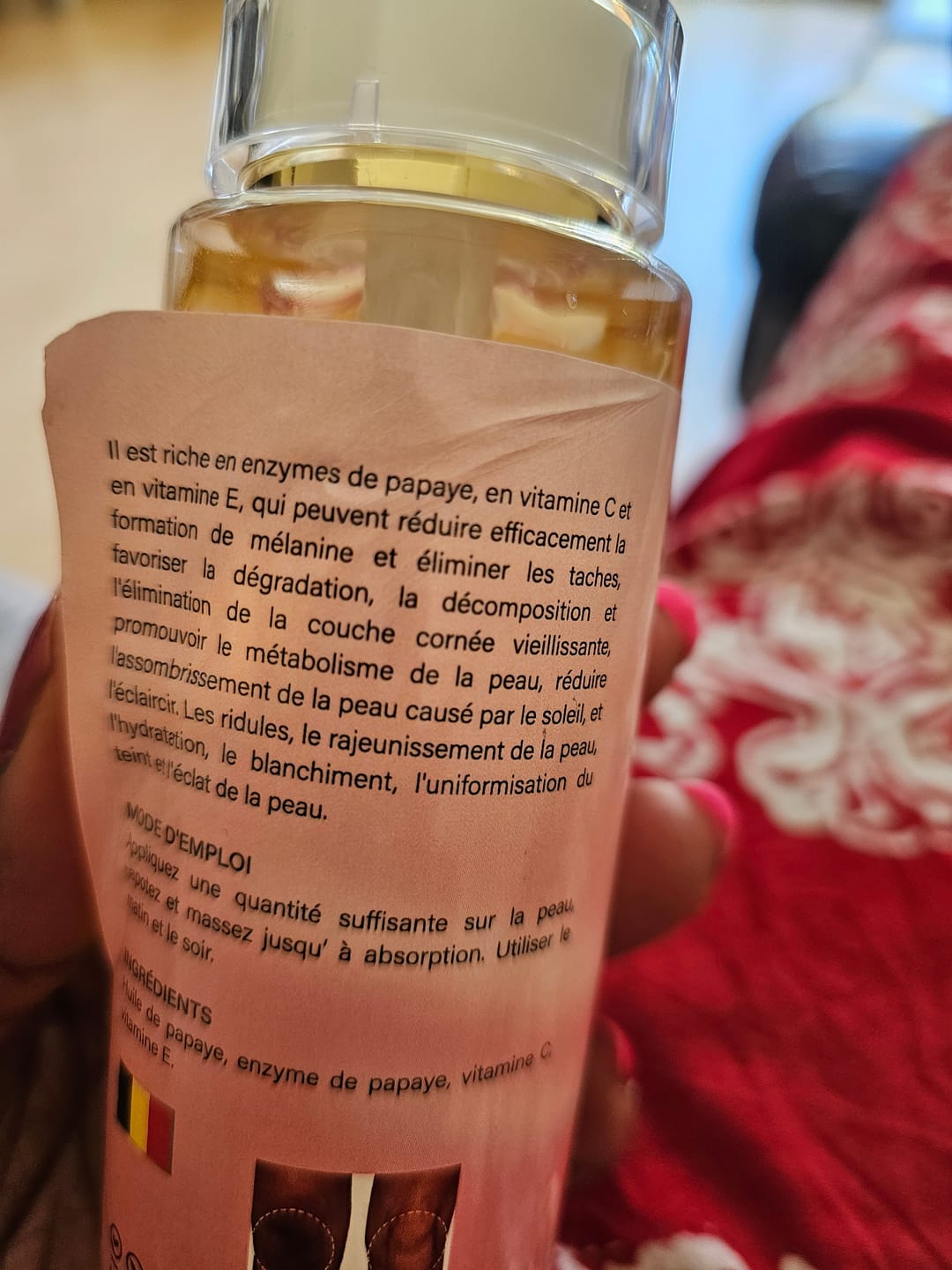 Customer photo review of HUILE DE PAPAYE EXTRA SHINE