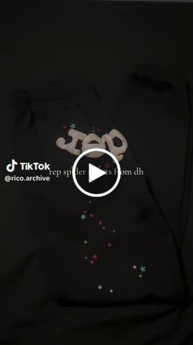 Customer video review of Sp5der Classic Flame Logo Graffiti Pant-Black #146