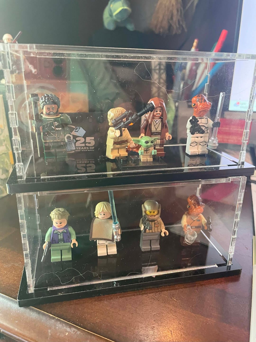 Customer photo review of Display Case for 4 LEGO® minifigures