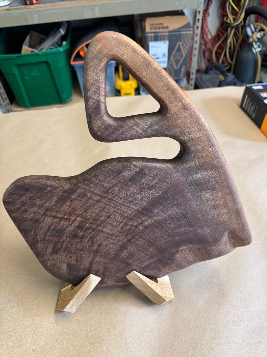 Customer photo review of Organic Handle Acrylic Router Template