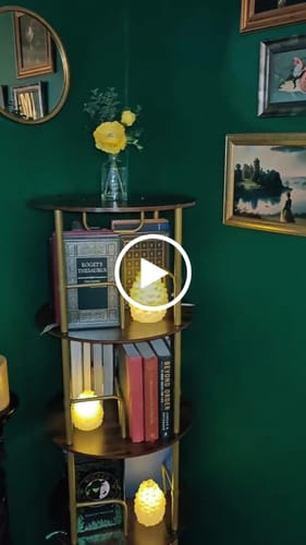 Customer video review of Flycity 3-5 Tier Rotating Bookshelf With 360° Spinning Display