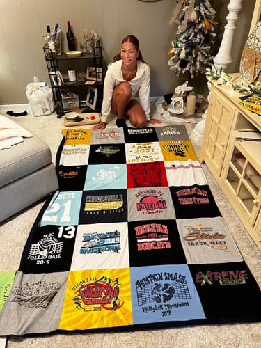 Customer photo review of T Shirt Quilt by Project Repat