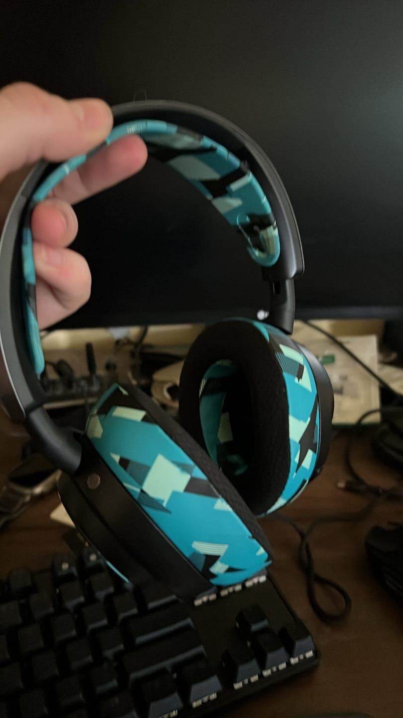 Customer photo review of WC Side Speaker Plates for Arctis Nova Headsets - Arctis Nova Booster Pack by Wicked Cushions