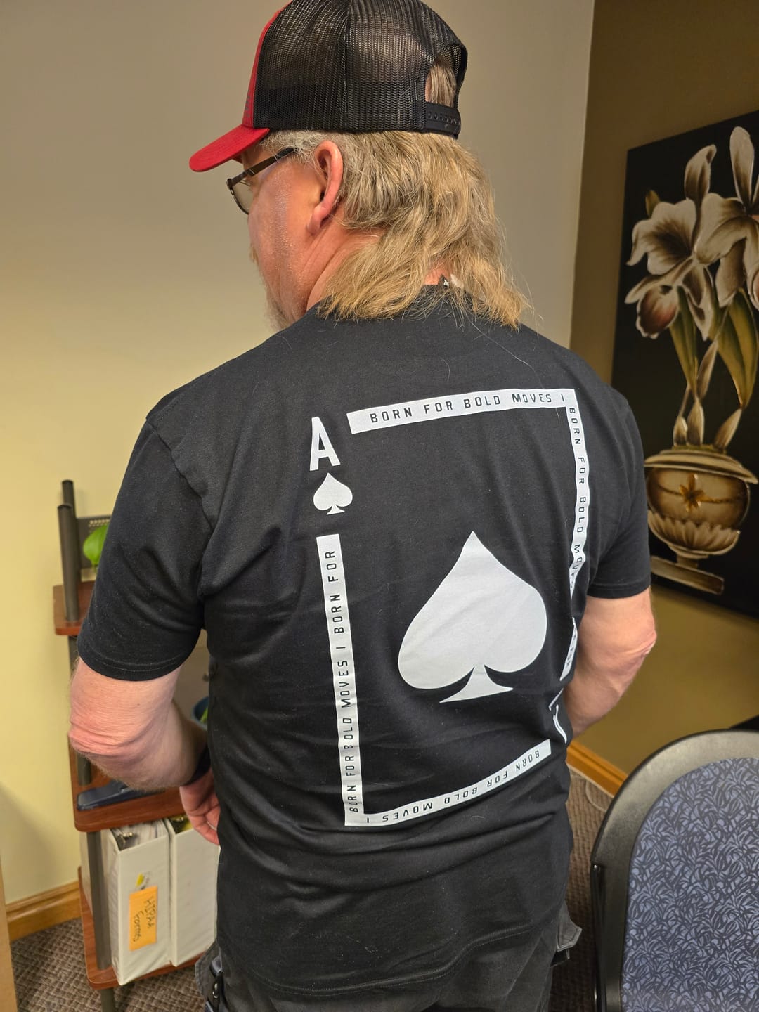 Customer photo review of Bold Moves Tee