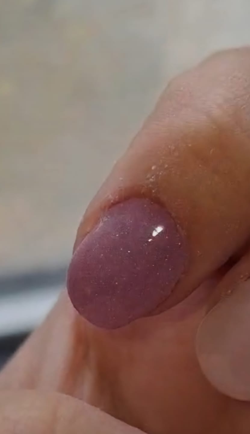 Customer photo review of Violet Sand Dipping Powder
