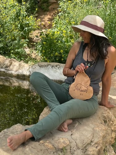 Customer photo review of קנטין עור - נאד מים ויין