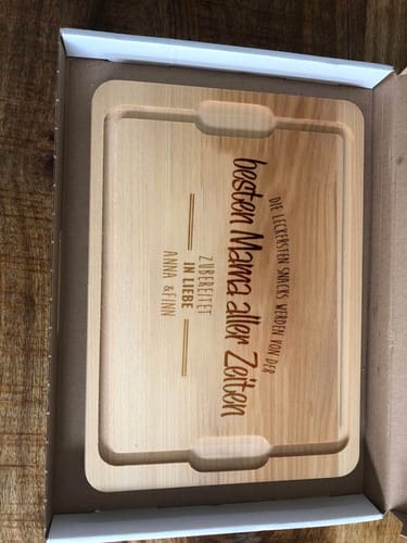 Customer photo review of Bester Snacks aller Zeiten Schneidebrett