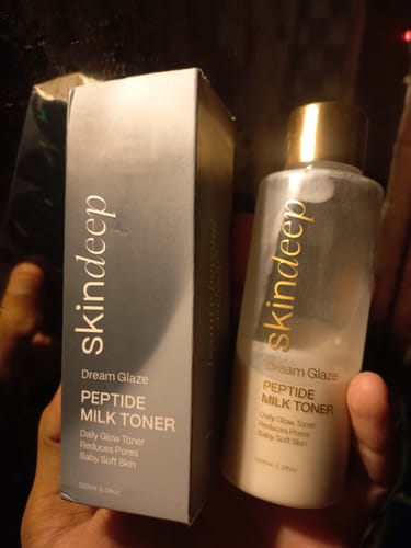 Customer photo review of DREAM GLAZE - Peptide Milk Toner