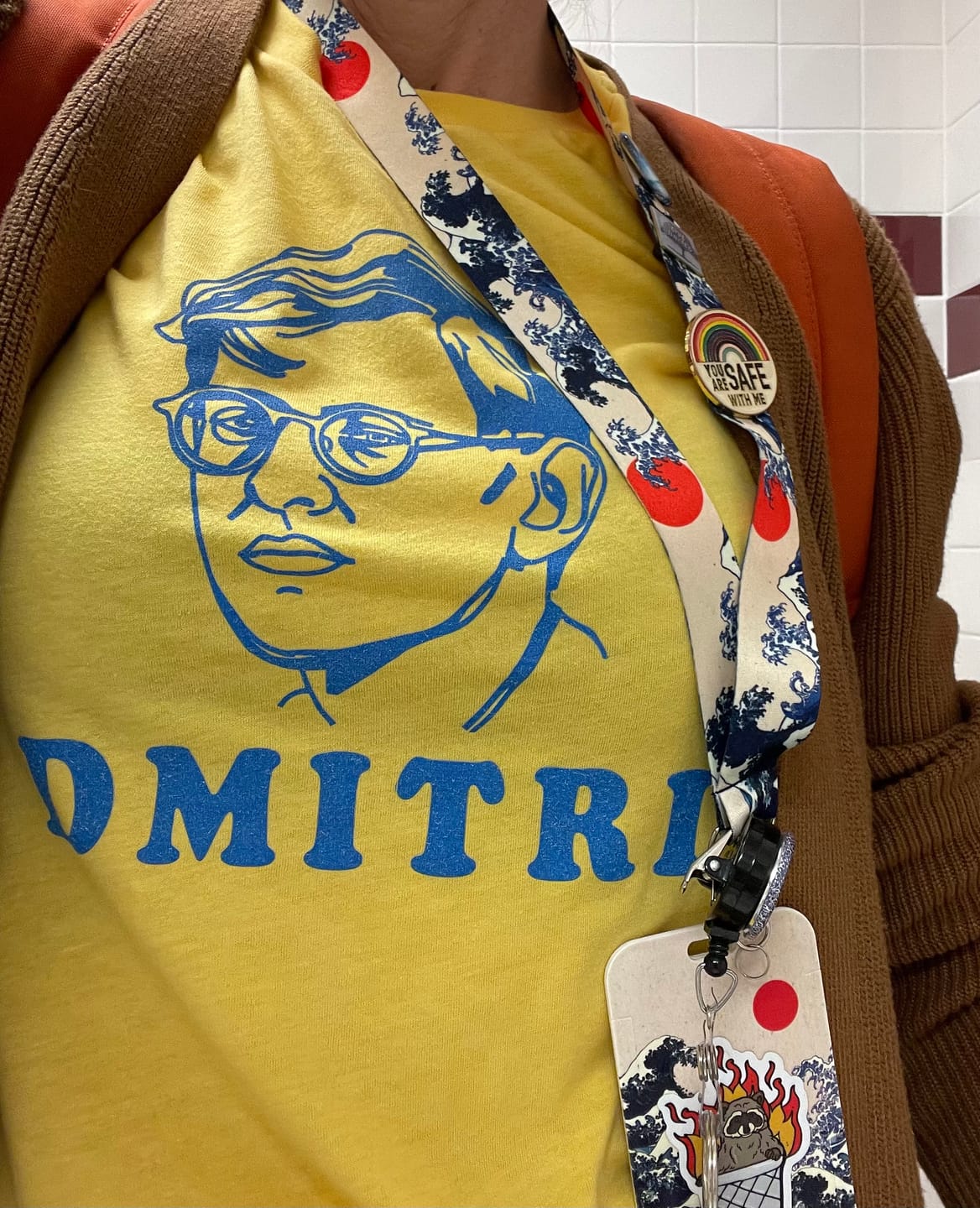 Customer photo review of Dmitri Shostakovich: Letraset T-Shirt