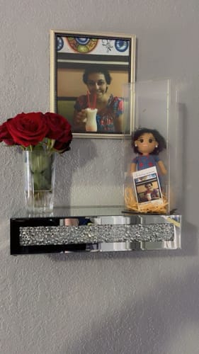 Customer photo review of Dolly® Personalized Crochet Doll with Photo Card