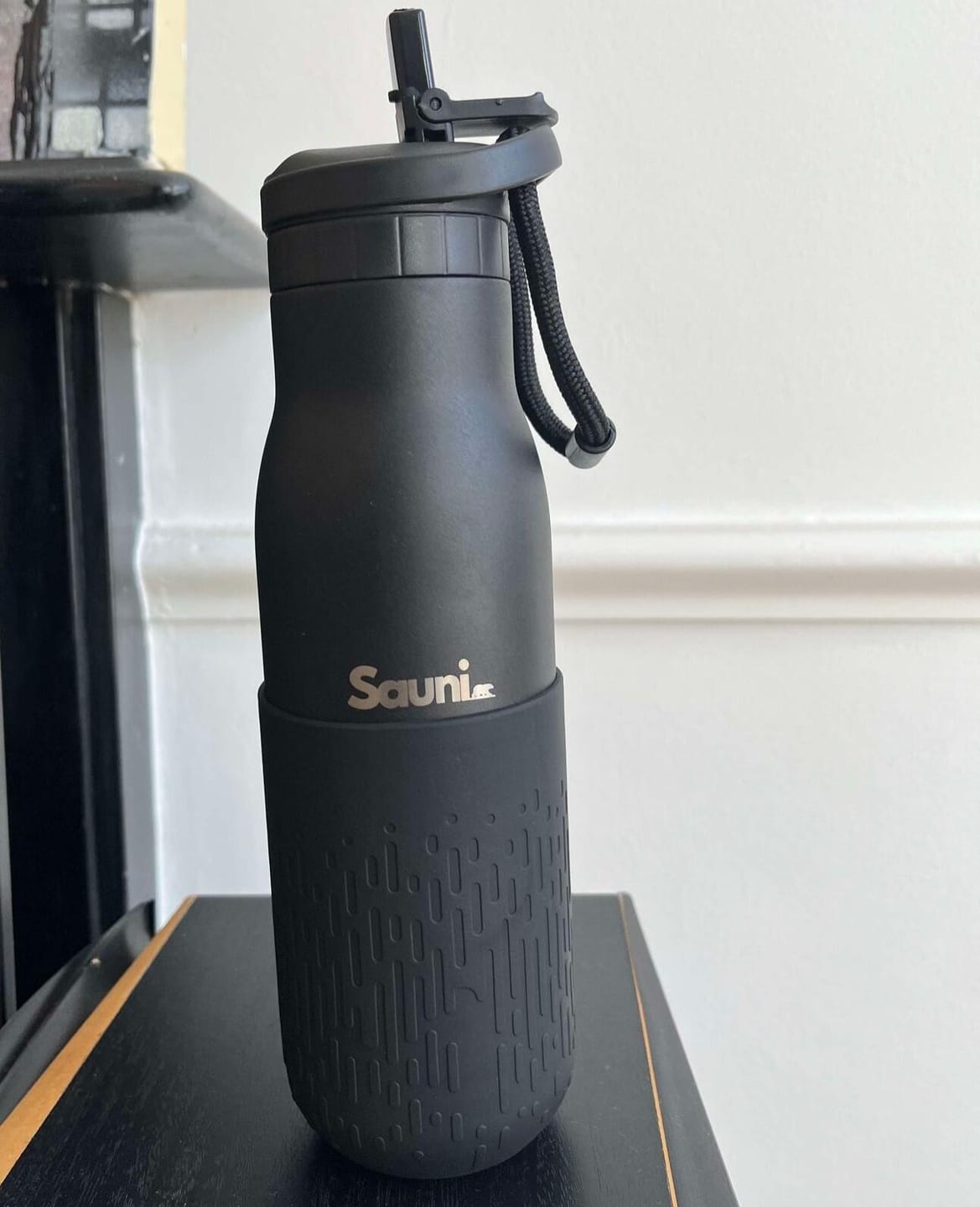 Customer photo review of Sauni Insulated Sauna Water Bottle - Stainless Steel, 500 mL (17.6 OZ) - Black