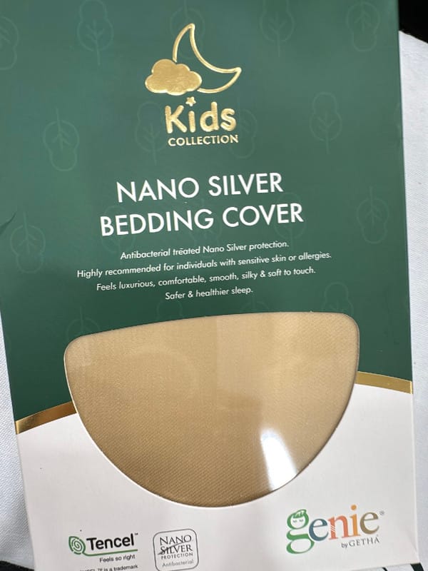 Customer photo review of Getha Sleepy Kids Latex Pillow Case - TENCEL™ Nano Silver Fabric