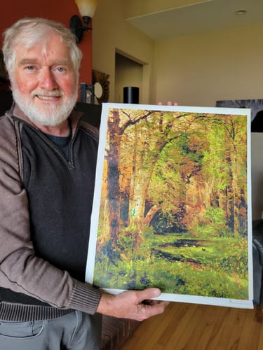 Customer photo review of Forest Scene - Nature Paint by Numbers