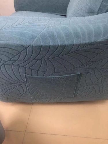 Customer photo review of Jacquard Large Leaf Split Recliner Chair Cover 4/6/8 Pieces