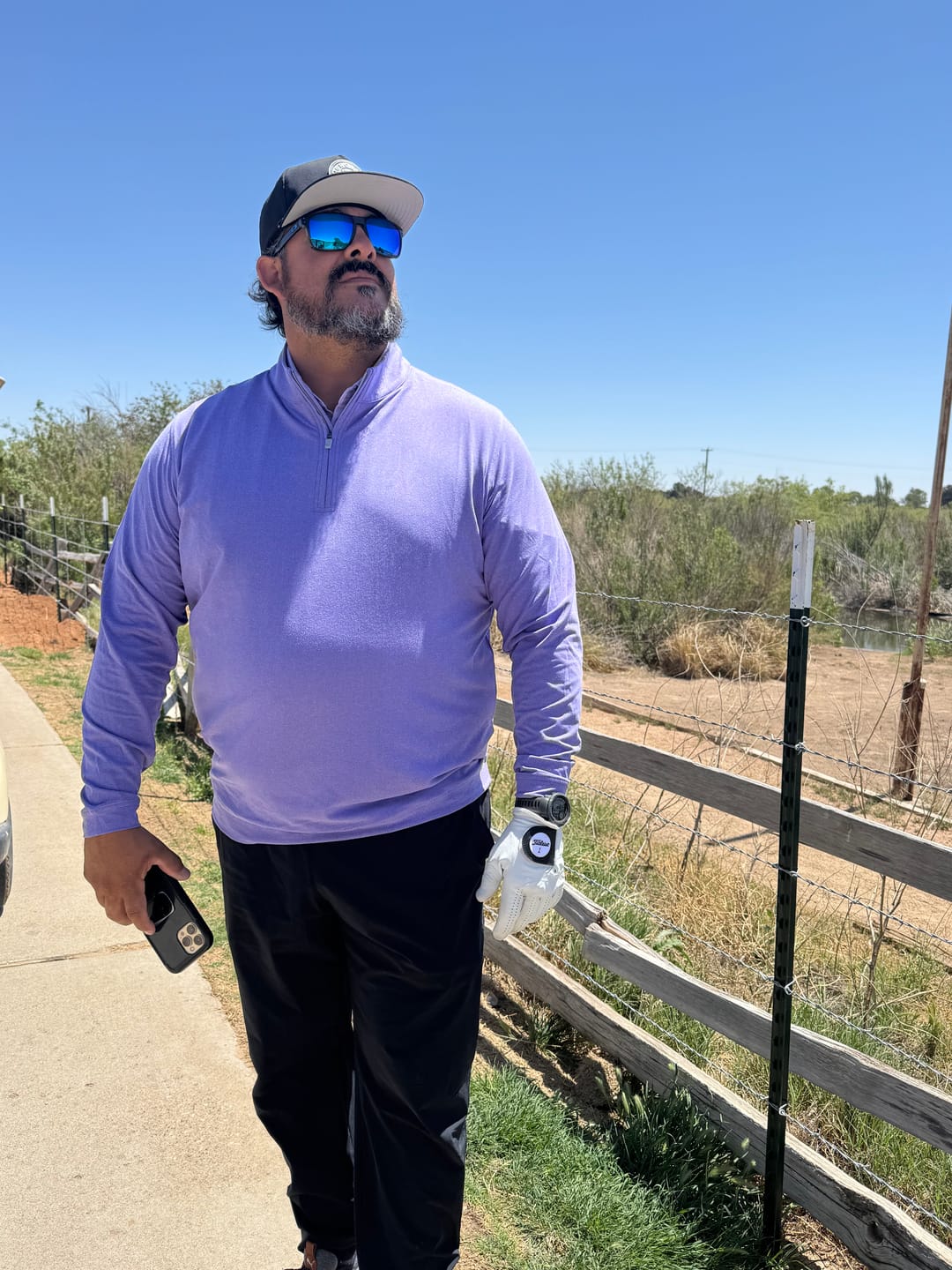 Customer photo review of Heathered 1/4 Zip