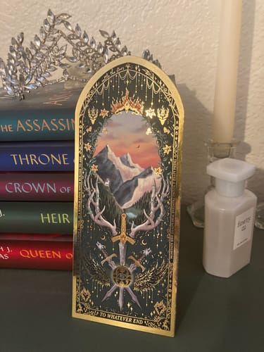 Customer photo review of To Whatever End bookmark