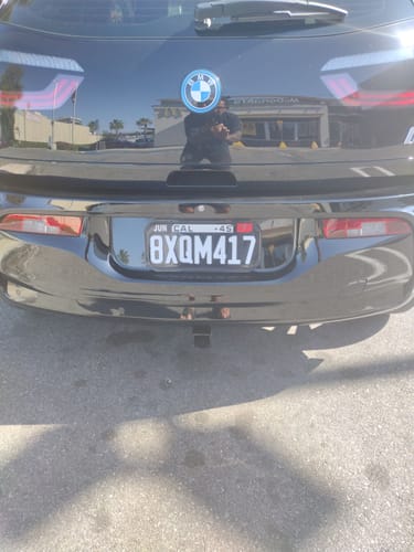 Customer photo review of MONTH JUNE / JUN STICKER ON CALIFORNIA LICENSE PLATE BLACK AND WHITE