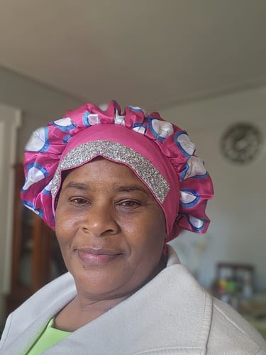 Customer photo review of SILK  BONNETS