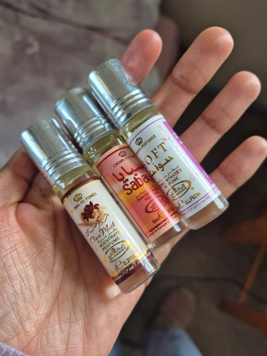 Customer photo review of Choco Musk Al-Rehab 6ml