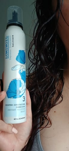 Customer photo review of Tratamiento Sin Enjuague Luminoil Hidratante Elgon