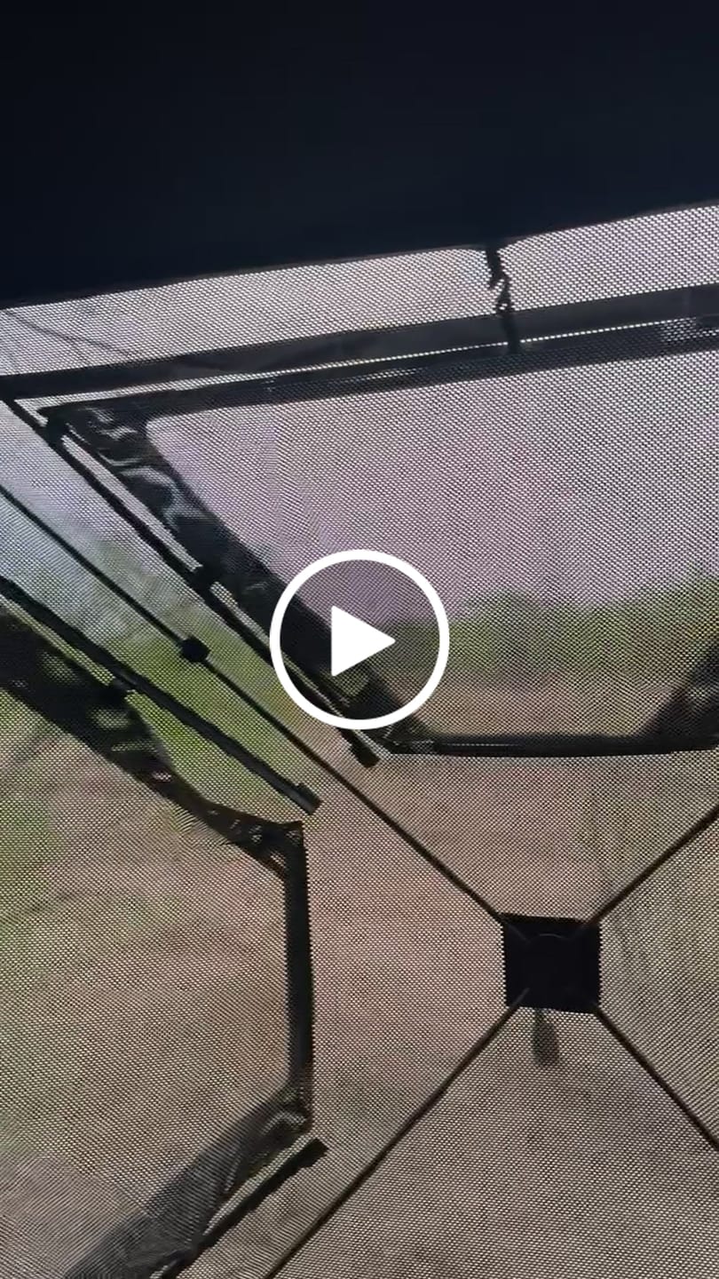 Customer video review of VisST See-Through Pop-Up Ground Blinds with Silent Magnetic Door