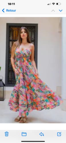 Customer photo review of Robe longue à Bretelles New Shirel