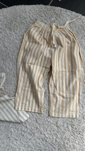 Customer photo review of Drawstring Striped Pants
