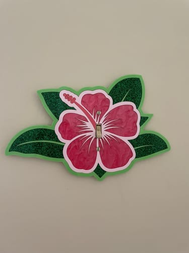 Customer photo review of Hibiscus Light Switch Cover Sample