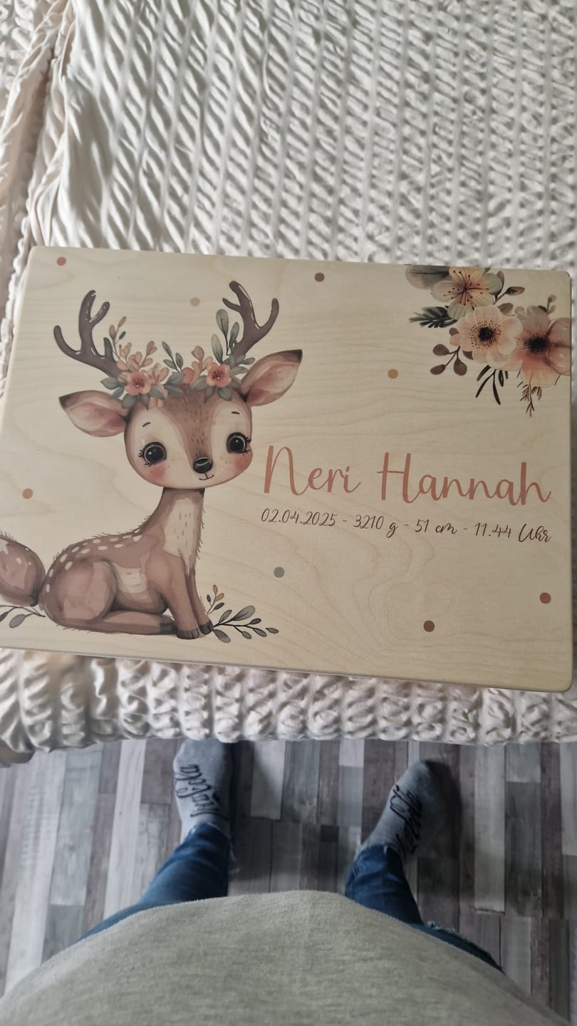 Customer photo review of Erinnerungsbox Baby - Baby Reh