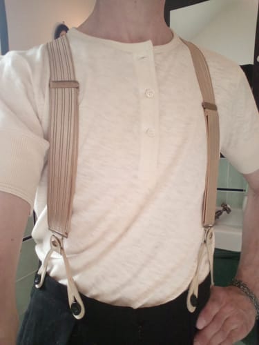 Customer photo review of 1890s Slub Cotton Henley T-Shirt