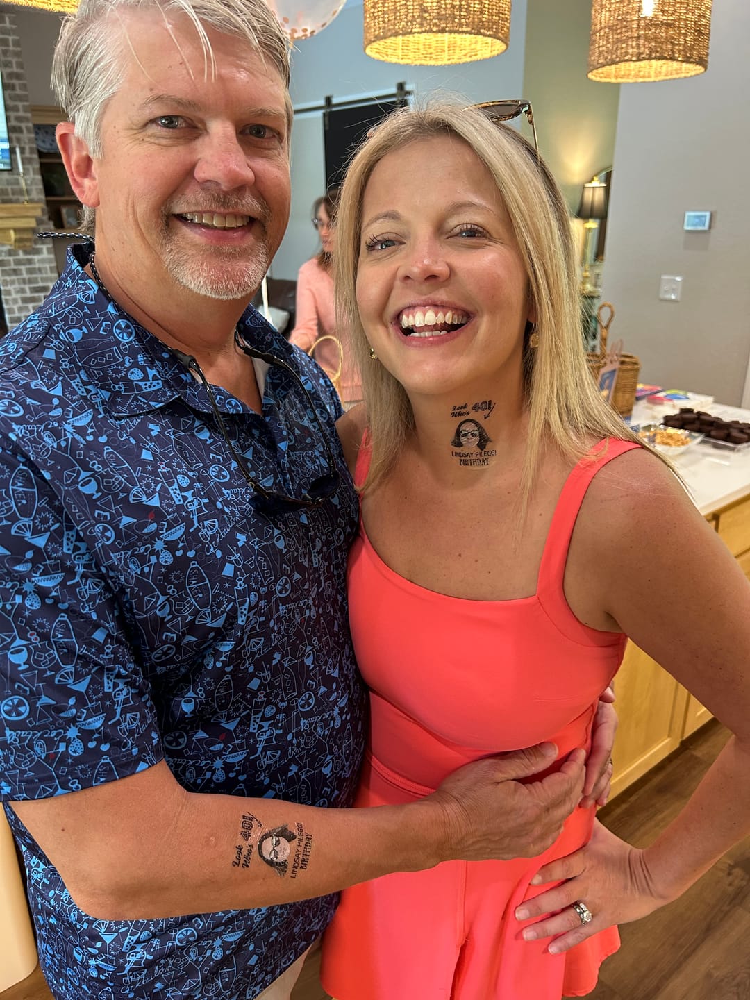 Customer photo review of Look Who's Birthday! Custom Tattoo
