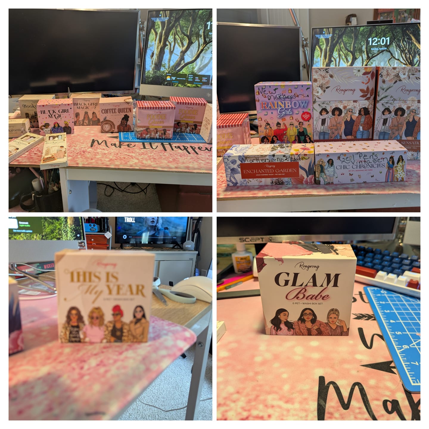 Customer photo review of Black Girl Magic #2 Pre-cut PET Tape + Washi Box Set