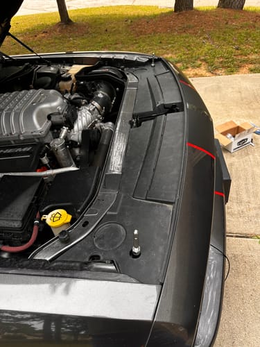 Customer photo review of Speedlogix Hood Pin Kit 2008-2023 Challenger