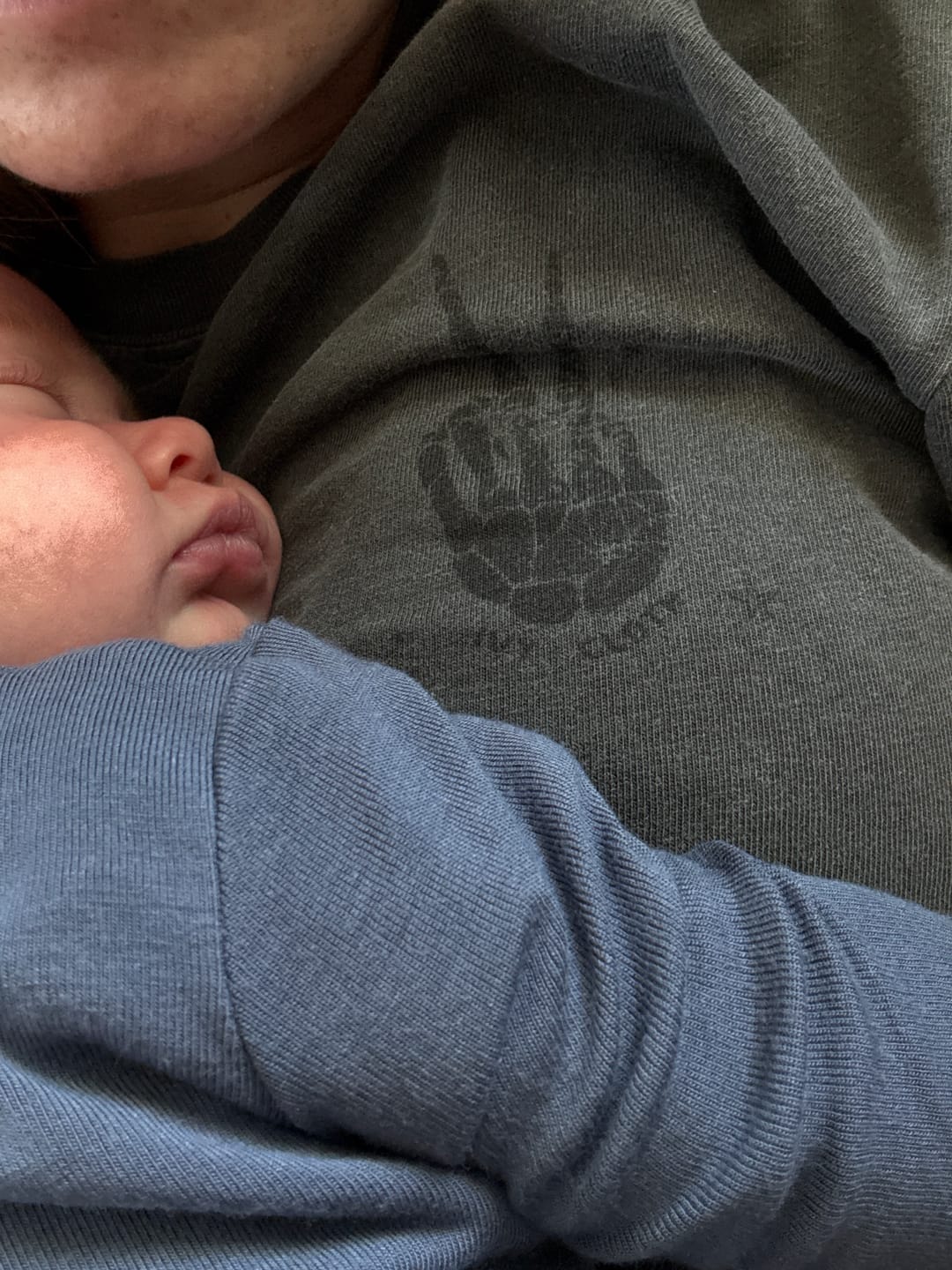 Customer photo review of Overstimulated Moms Club Skeleton (Back Print)