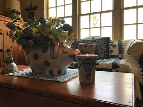 Customer photo review of Hot Air Balloon Flare Candle